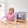 imageLittle Live Pets Hamster Mini Interactive Toy Set Hutch Animal Playset with 3 Surprise Babies 20 Sounds Hamster MustHaves for Ages 3Bunny