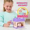 imageLittle Live Pets Hamster Mini Interactive Toy Set Hutch Animal Playset with 3 Surprise Babies 20 Sounds Hamster MustHaves for Ages 3Bunny with Purple Hutch