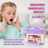 imageLittle Live Pets Hamster Mini Interactive Toy Set Hutch Animal Playset with 3 Surprise Babies 20 Sounds Hamster MustHaves for Ages 3Bunny with Purple Hutch