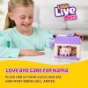 imageLittle Live Pets Hamster Mini Interactive Toy Set Hutch Animal Playset with 3 Surprise Babies 20 Sounds Hamster MustHaves for Ages 3Bunny with Purple Hutch