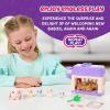 imageLittle Live Pets Hamster Mini Interactive Toy Set Hutch Animal Playset with 3 Surprise Babies 20 Sounds Hamster MustHaves for Ages 3Bunny with Purple Hutch