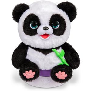 imageLittle Live Pets My Baby Talking Panda ChuChu Cuddly Panda Toy Plush with 50 Sounds Potty Dance Kick Feed Kids Interactive Animal Toys Ages 4