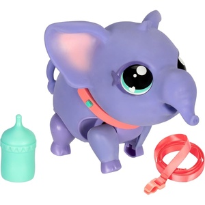 image:imageLittle Live Pets My Walking Elephant Toots Walks Dances amp Sways  25 sounds amp reactions includes leash amp feeding bottle interactive pet toy for kids ages 5WalkingElephant